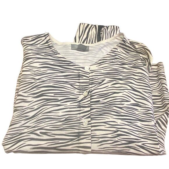 SML Studio silk blend twin set zebra print excellent condition both size Large - Picture 3 of 3